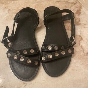 Frye Morgan sandals black sz 8.5